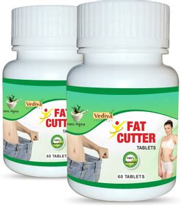 VEDIVA Fat Cutter Ayurvedic Formula for fat burn and weight loss Pack ...