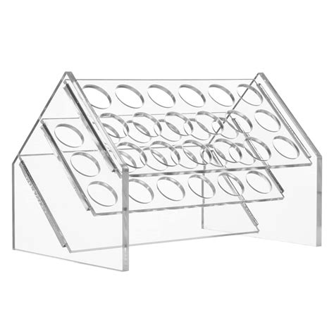 Buy Slant Rack Acrylic Test Tube Holder Rack 18 Holes Centrifuge Tube ...