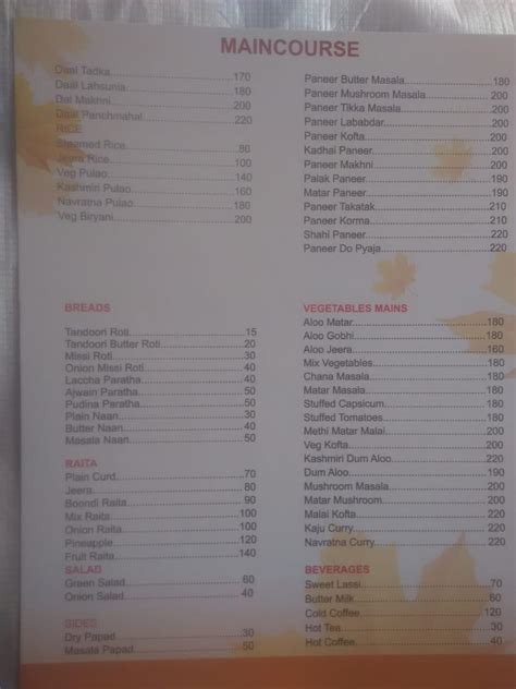 Menu at KRISHNA MULTI CUISINE RESTAURANT, Vrindavan