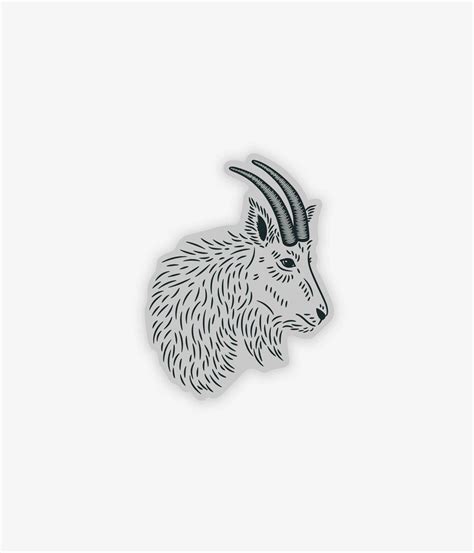 Large Goat Head Sticker – Silvercore
