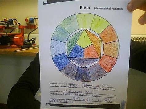 bv opdracht kleuren mengen | Kleuren