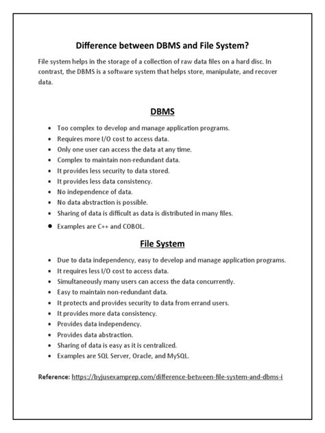 File System vs Database Management System 的图像结果