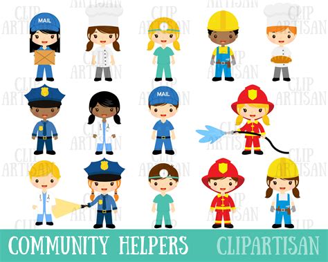 Community Helpers Clip Art