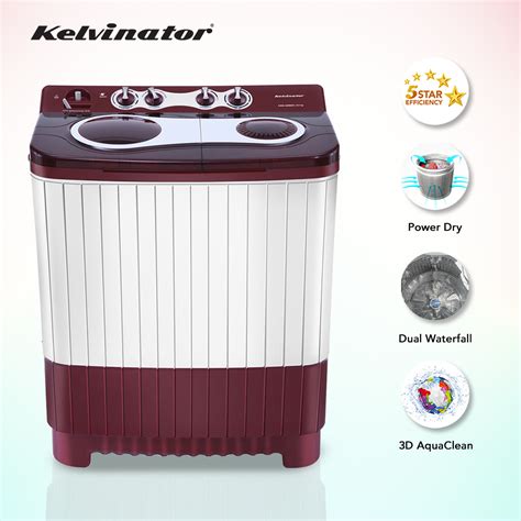 Kelvinator 8 kg Top Loading Semi-Automatic Washing Machine, KWS-A800CR