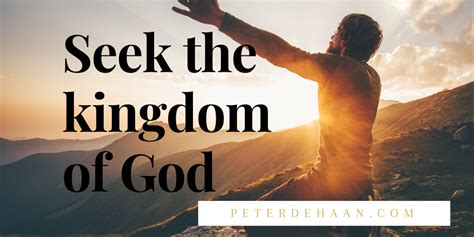 Seek First the Kingdom of God (Christian Living) | Peter DeHaan