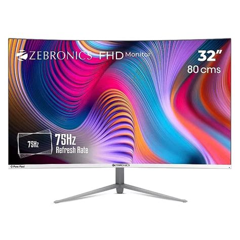 ZEBRONICS AC32FHD LED Curved 75Hz 80Cm (32") (81.28 Cm) 1920x1080 ...