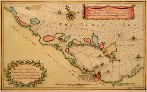 Lot - Two Maps of The Golden Islands and Ismuth of Darien by John Senex ...