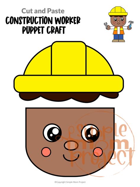 Printable Community Helper Puppet Craft Templates – Simple Mom Project