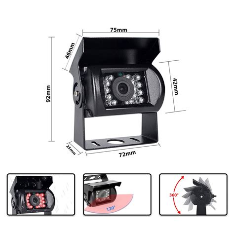 Buy Podofo Car Reversing Camera Kit with 7 Inch LCD Monitor,Waterproof ...