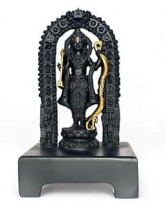 Buy HanKrafts Polyresin Ram Lalla Idol Murti Ayodhya Ram Mandir Statue ...