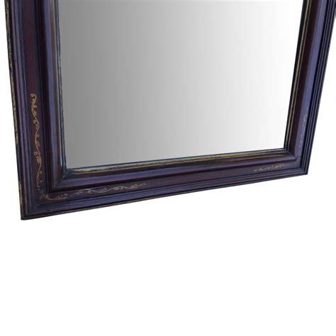 Large Antique Floor Mirror with Bevelled Mirror Glass at 1stDibs ...