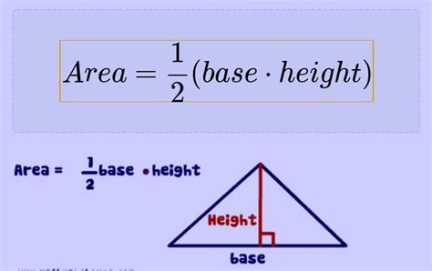what's the formula of area of triangle - Brainly.in
