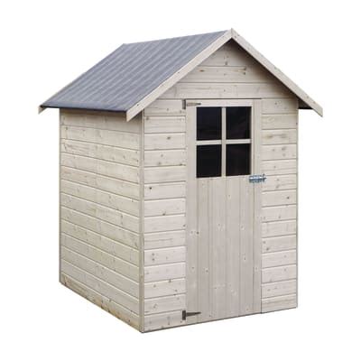 casetta in legno grezzo Tulipano 2,02 m², spessore 12 mm  