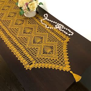 Image result for Rose Filet Crochet Table Runner Pattern