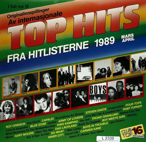 Av internasjonale Top Hits. Fra Hitlisterne 1989 Mars/April ...