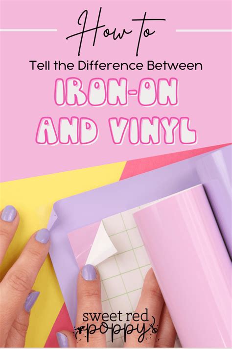 What's the Difference Between Iron-On Vinyl and Adhesive Vinyl? - Sweet ...