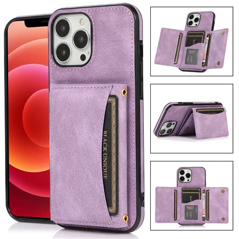 ELEHOLD Leather Wallet Case for iPhone 12 Case, iPhone 12 Pro Wallet ...