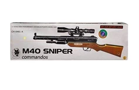 Little Fun M40 Snipper Gun Toy | Black Riffle Sniper Commando Gun AWM ...