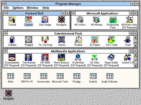 Image result for Windows 3.1 Program Manager