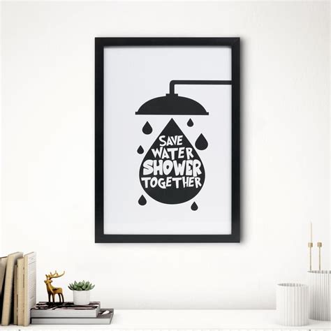 Buy Spectrum Wooden Bath Quote Picture Frame - 48x33cm from Home Centre ...