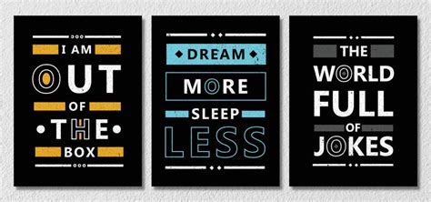 Inspirational Quotes Wall Art, Set Of 3 – Myindianthings