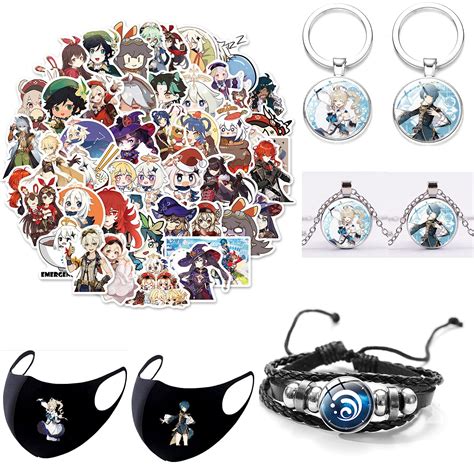 Genshin Impact Merch Water Attributes Sets Genshin Impact Sticker 50pcs ...