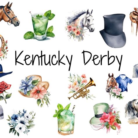 Kentucky Derby Clipart - Etsy