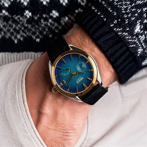 Argos Olympus - Azure Blue Gold Two Tone Leather