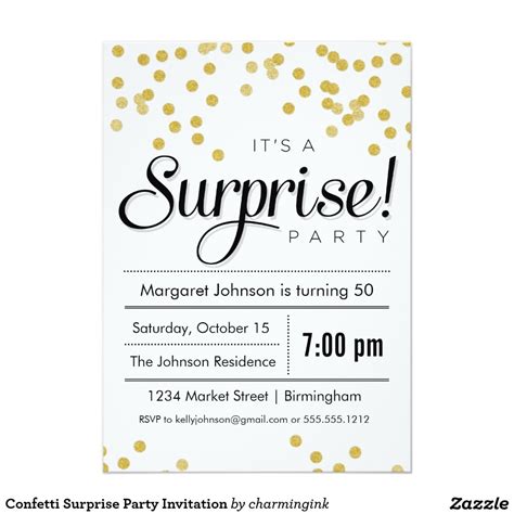 Free Printable Surprise Party Invitation Template - Printable Templates ...