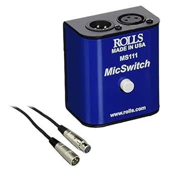 Rolls MS111 Mic Switch Latching or Momentary Microphone Mute Switch ...