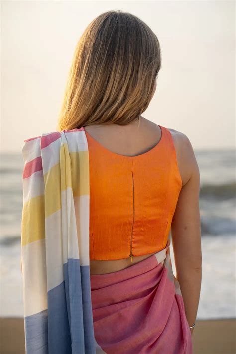 Patio rose Halter Neck Blouse - I Love Sarees