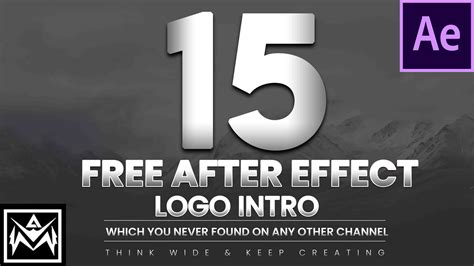 15 NEW LOGO INTRO AFTER EFFECT TEMPLATES – MA Editz