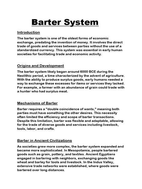 Barter Money. Examples 的图像结果