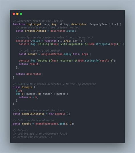 Method Decorator TypeScript 的图像结果