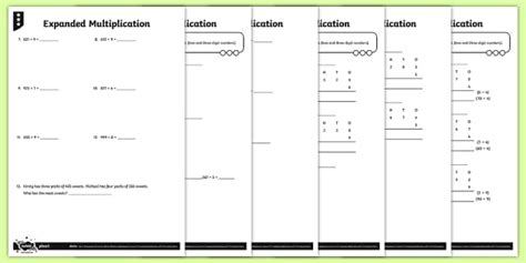 Expanded Method of Multiplication Year 5 的图像结果