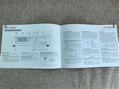 Yamaha K-300 Cassette Dealer Brochure and Manual India | Ubuy