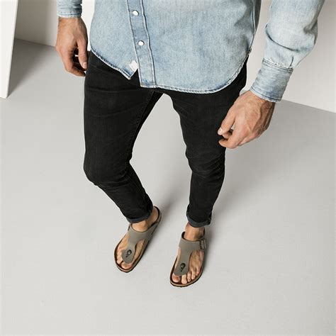 BIRKENSTOCK Ramses Birko-Flor Nubuck Sandal - Stone