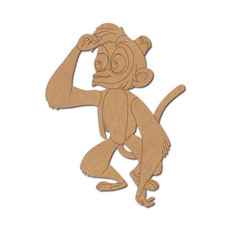 Abu Monkey Aladdin Pre Marked MDF Design 1 – Woodle India