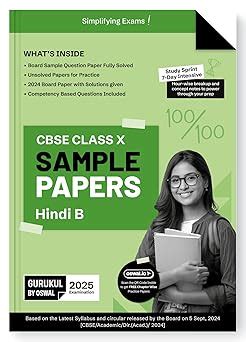 Gurukul By Oswal Hindi B Sample Question Papers CBSE Class 10 Exam 2025 ...