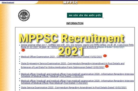 Image result for Posts From MPPSC