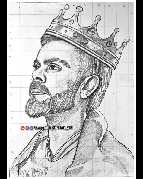 Virat Kohli Drawing Easy