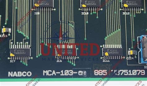 NABCO MCA-103-01 MAIN ENGINE REMOTE CONTROL SYSTEM PCB CARD 885 ...