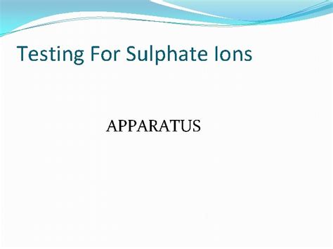 Image result for Soluble Halide Testing