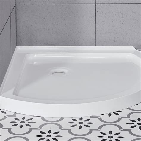 OVE Decors Breeze 2-Piece 32-in W x 32-in L x 77-in H Round Corner ...