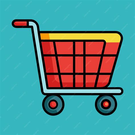 Shopping Cart Clip Art Vector Illustration Design | Premium AI ...