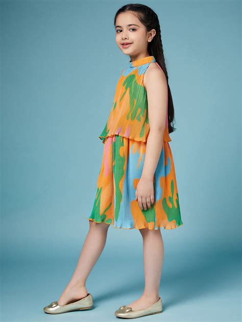 Shop Girls Western Wear A-Line Dress Online