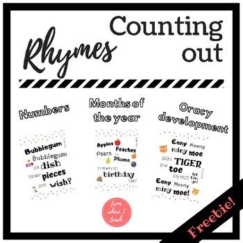 Counting out rhymes for EFL / ESL - FREEBIE by From Where I Teach