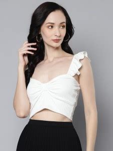 White Crop Tops - Buy White Crop Tops online at Best Prices in India ...