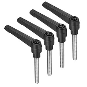 uxcell 4pcs Clamping Lever Handles, M8 x 50mm 304 Stainless Steel ...