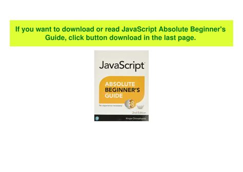 Image result for JavaScript Absolute Beginner S Guide